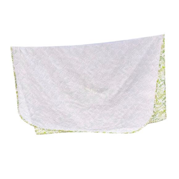 Vintage Vera Nuemann Shadow Fern Quilted Bedspread Twin (84x106) Green Butterfly - Picture 4 of 8